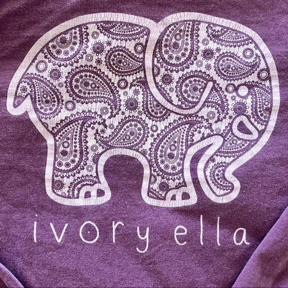 Ivory Ella long sleeve purple shirt